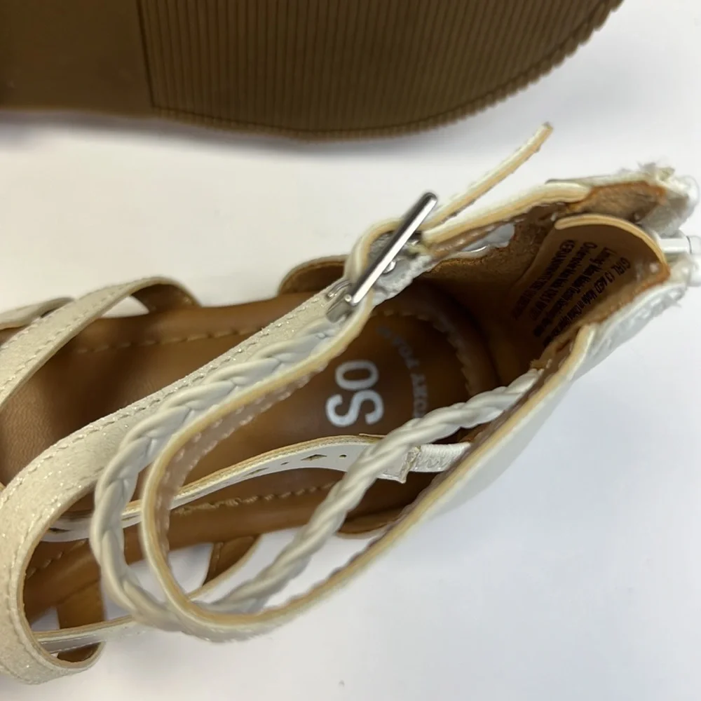 SO White girls sandals size 13m
